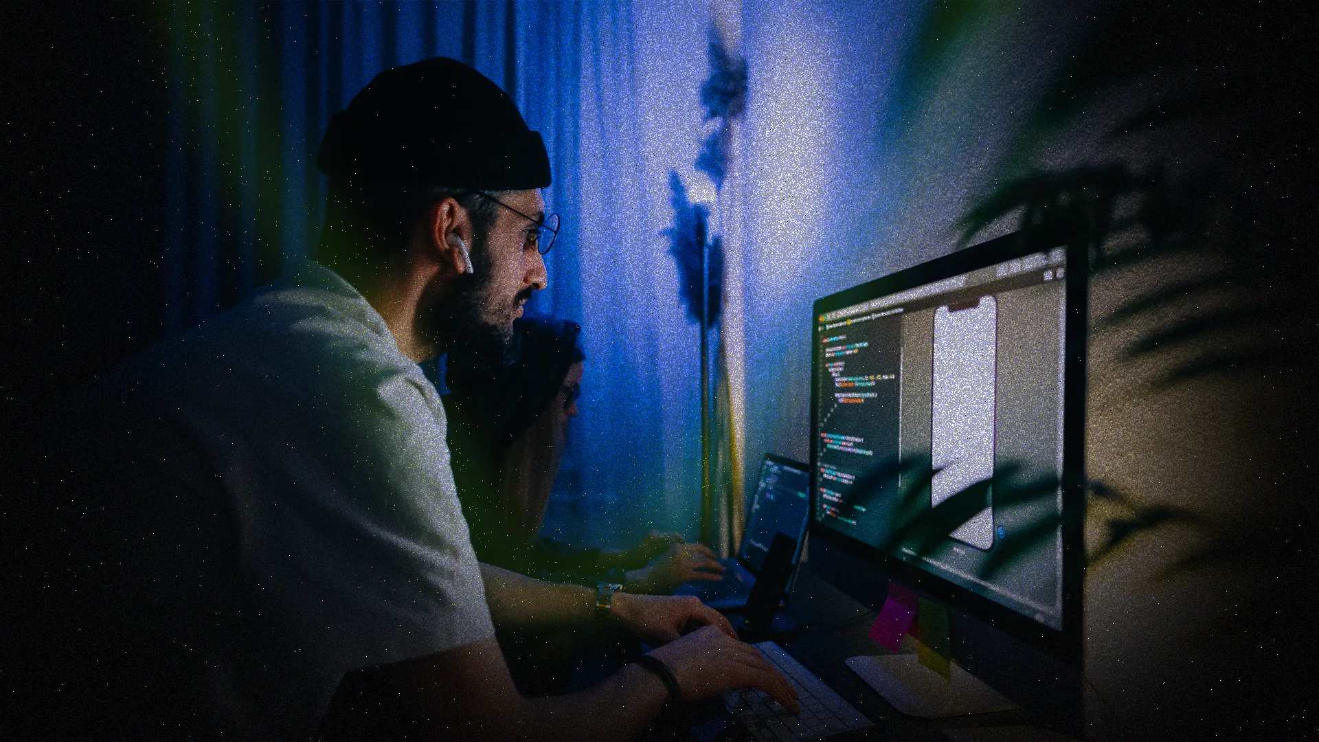 Developer working